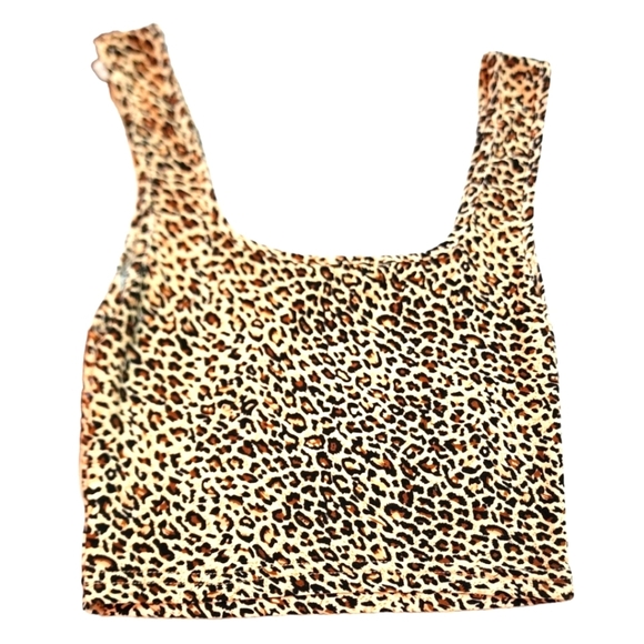 🎁Love Tree Ivory Linen Drawstring PaperBag Shorts & SHEIN Leopard print tank- S - Picture 13 of 16